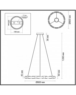 Подвесная люстра Odeon Light 4991/80L-foto5