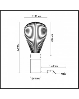 Настольная лампа Odeon Light 5418/1T-foto5