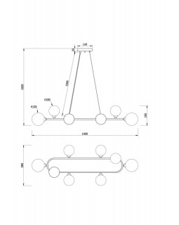 Подвесная люстра Freya FR5222PL-08B1-foto5