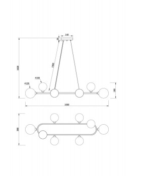 Подвесная люстра Freya FR5222PL-08B1-foto5