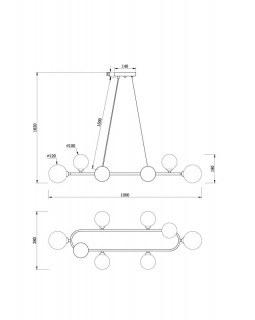 Подвесная люстра Freya FR5222PL-08B-foto6