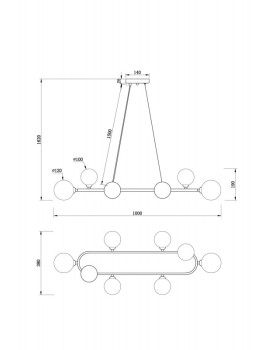 Подвесная люстра Freya FR5222PL-08B-foto6