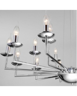 Подвесная люстра Eurosvet 60150/18 хром-foto5