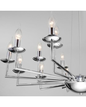 Подвесная люстра Eurosvet 60150/18 хром-foto5