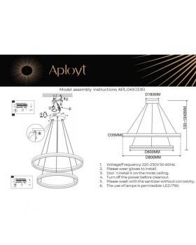 Каскадная люстра APLOYT APL.049.13.90-foto16