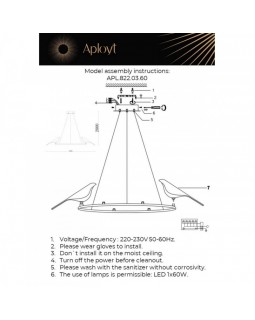 Подвесная люстра APLOYT APL.822.03.60-foto17