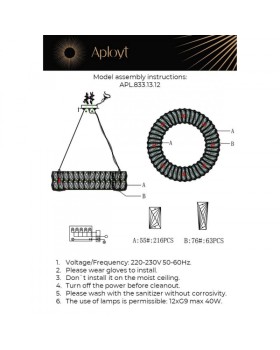 Подвесная люстра APLOYT APL.833.13.12-foto16