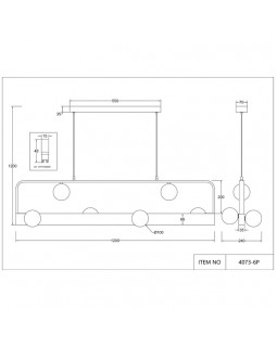 Подвесная люстра Favourite 4073-6P-foto3
