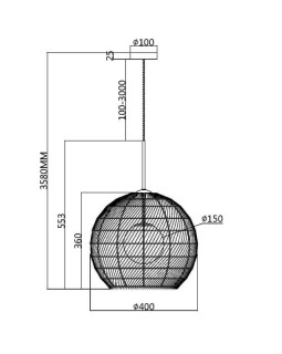 Подвесной светильник Maytoni MOD204PL-01BG-foto2