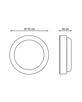 Пылевлагозащищенный светильник Gauss 126411212-foto3
