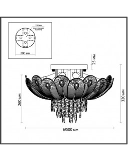 Накладная люстра Odeon Light 5048/7-foto3