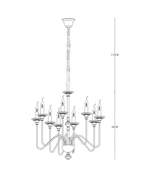 Подвесная люстра Divinare 1021/02 LM-9-foto3