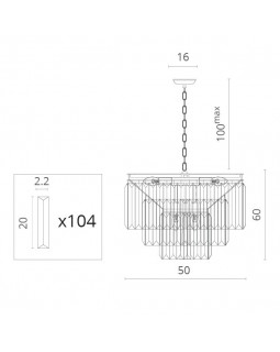 Подвесная люстра Divinare 3002/05 SP-9-foto5