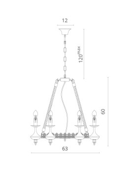 Подвесная люстра Divinare 8121/01 LM-8-foto5