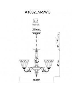 Подвесная люстра ARTE Lamp A1032LM-5WG-foto5