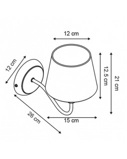 Бра ARTE Lamp A1528AP-1WH-foto3
