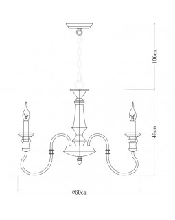 Подвесная люстра ARTE Lamp A1700LM-6BR-foto5