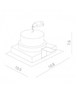 Встраиваемый светильник ARTE Lamp A1712PL-1WH-foto5