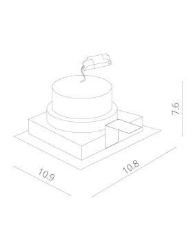 Встраиваемый светильник ARTE Lamp A1712PL-1WH-foto5