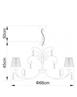 Подвесная люстра ARTE Lamp A1743LM-5WH-foto4