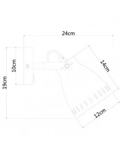 Спот ARTE Lamp A2214AP-1WH-foto2