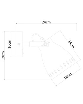 Спот ARTE Lamp A2214AP-1WH-foto2