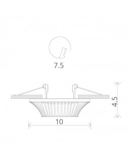 Встраиваемый светильник ARTE Lamp A5298PL-1SG-foto4