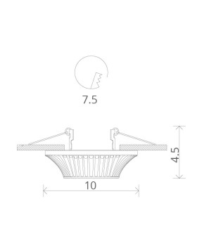 Встраиваемый светильник ARTE Lamp A5298PL-1SG-foto4