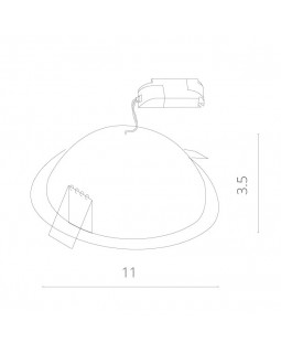 Встраиваемый светильник ARTE Lamp A7008PL-1WH-foto4