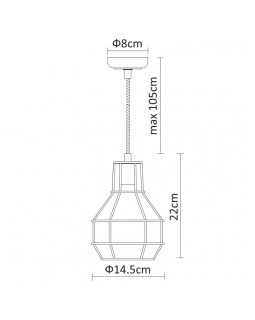 Подвесной светильник ARTE Lamp A9182SP-1WH-foto4