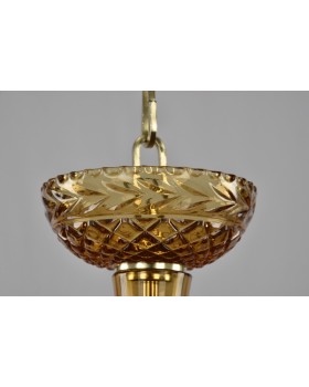 Подвесная люстра Bohemia Ivele Crystal 1310/12/360 G Am/Amber/M-1G-foto2