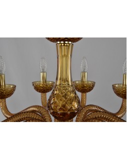 Подвесная люстра Bohemia Ivele Crystal 1310/12/360 G Am/Amber/M-1G-foto3