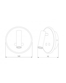 Бра Elektrostandard Tera LED серебро (MRL LED 1014)-foto2