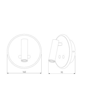 Бра Elektrostandard Tera LED серебро (MRL LED 1014)-foto2