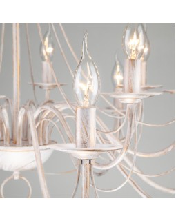 Подвесная люстра Eurosvet 60015/16 белый с золотом-foto3