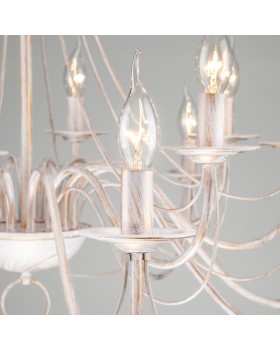 Подвесная люстра Eurosvet 60015/16 белый с золотом-foto3