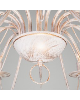 Подвесная люстра Eurosvet 60015/16 белый с золотом-foto4