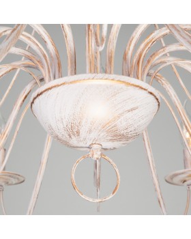 Подвесная люстра Eurosvet 60015/16 белый с золотом-foto4