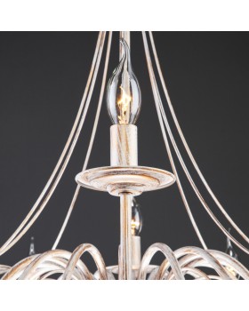 Подвесная люстра Eurosvet 60015/16 белый с золотом-foto5