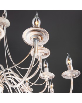 Подвесная люстра Eurosvet 60015/16 белый с золотом-foto6