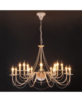 Подвесная люстра Eurosvet 60015/16 белый с золотом-foto8