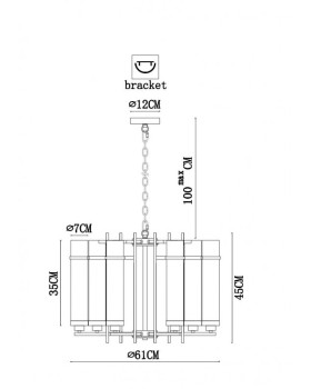 Подвесная люстра ARTE Lamp A1688LM-6BK-foto4