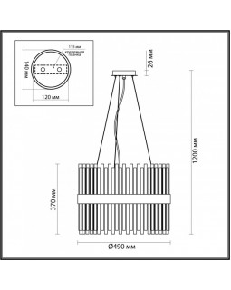 Подвесная люстра Odeon Light 4786/12A-foto2