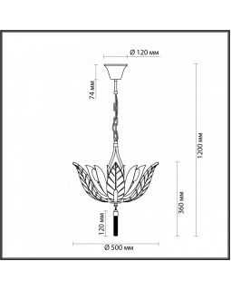 Подвесная люстра Odeon Light 4838/6-foto2