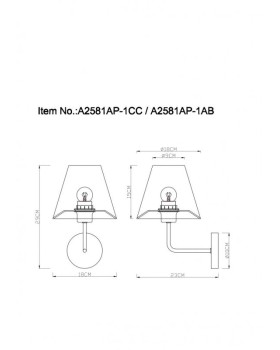 Бра ARTE Lamp A2581AP-1CC-foto4