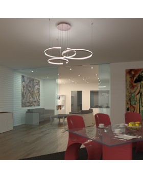 Подвесная люстра Eurosvet 90280/3 сатин-никель Smart-foto2