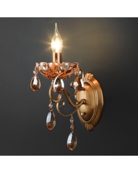 Бра Eurosvet 10109/1 бронза/тонированный хрусталь Strotskis-foto2