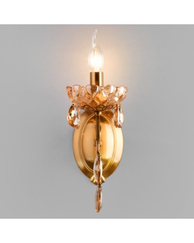 Бра Eurosvet 10109/1 бронза/тонированный хрусталь Strotskis-foto3