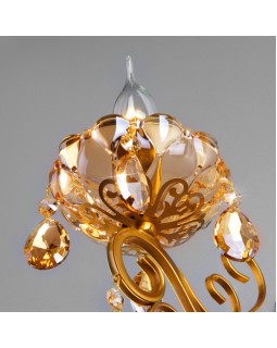 Бра Eurosvet 10109/1 бронза/тонированный хрусталь Strotskis-foto4