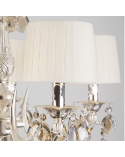 Подвесная люстра Eurosvet 10098/5 серебро/тонированный хрусталь Strotskis-foto4